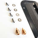 Kit Points De Fixation Pour Kayak - Anneaux Métalliques Avec Colle Et Bande élastique, Pour Filet à Bagages Ou Siège - 5